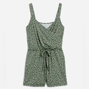 Market & Spruce Olive Green Romper